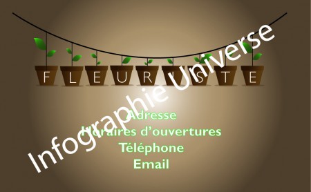 carte pour fleuriste